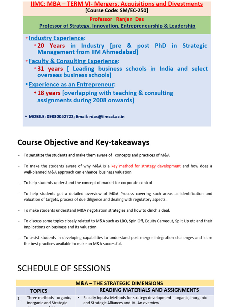 Full Slides | PDF | Mergers And Acquisitions | Takeover