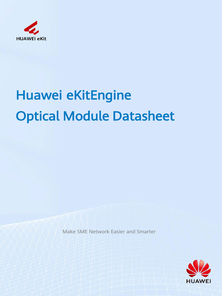 Huawei Ekitengine Optical Module Datasheet | PDF | Computer Networking ...