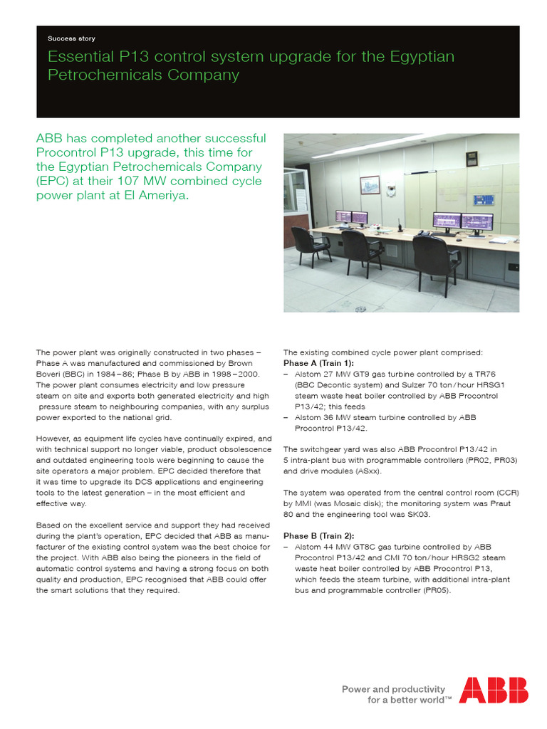 P13 Control System Upgrade at El Ameriya - EG - 2016 | PDF