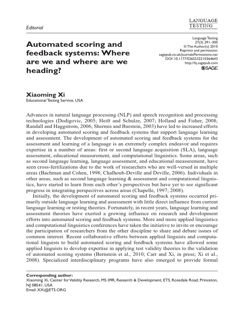 Xi 2010 | PDF | Fluency | Cognitive Science