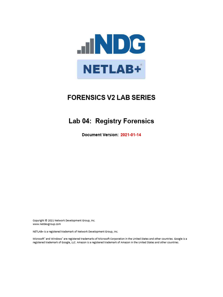 NDG 4 | PDF | Windows Registry | Computer File