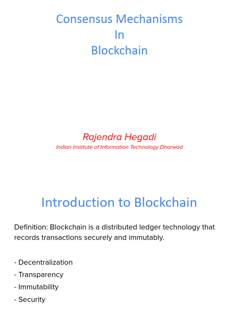 2 Consensus Mechanisms | PDF | Computer Engineering | Distributed Computing