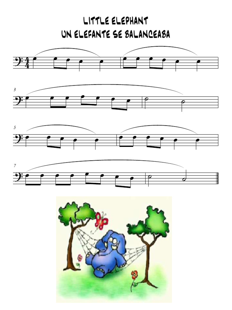 Little Elephant - Un Elefante Se Balanceaba FA | PDF