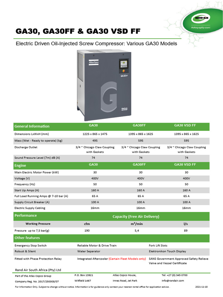 GA30 Various Datasheet Nov2021 | PDF