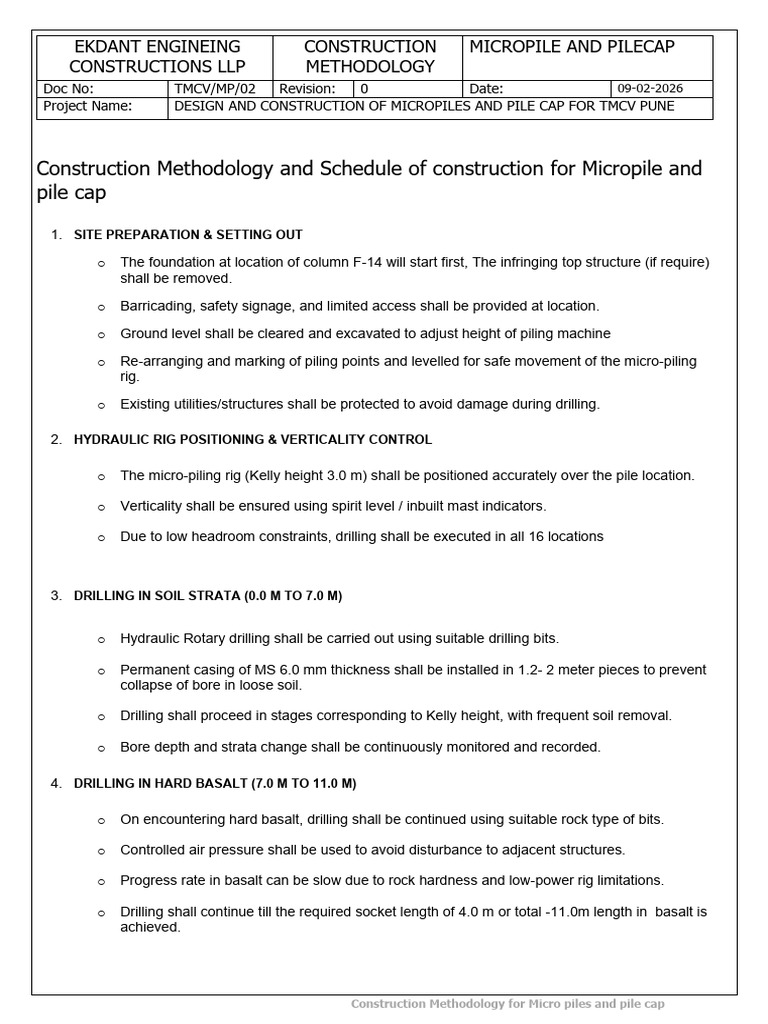 Construction Methodology R0 | PDF | Structural Engineering | Building ...