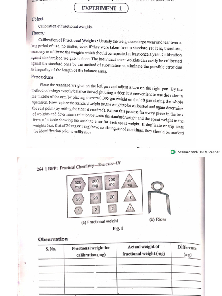 BSC 3rd Sem Chemistry Practical File | PDF
