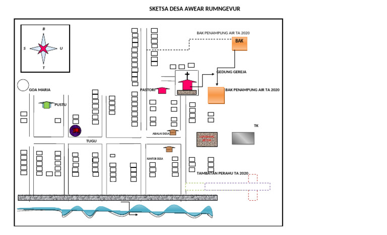 Sketsa Desa Bak | PDF