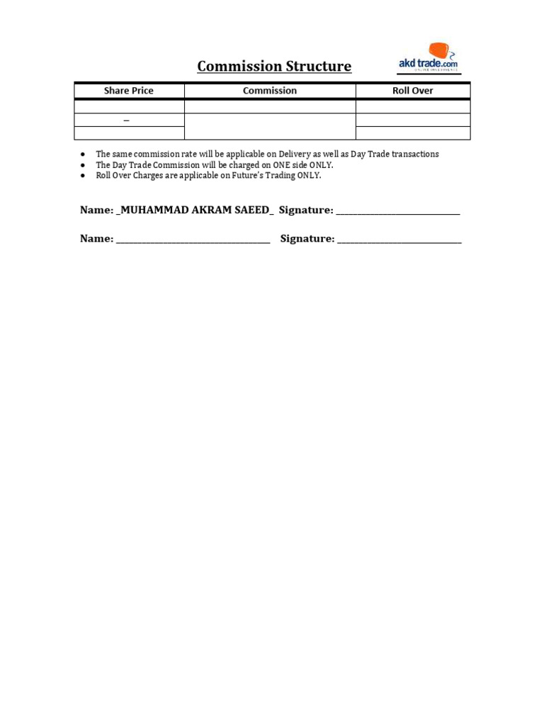 AKD New Commission Structure | PDF