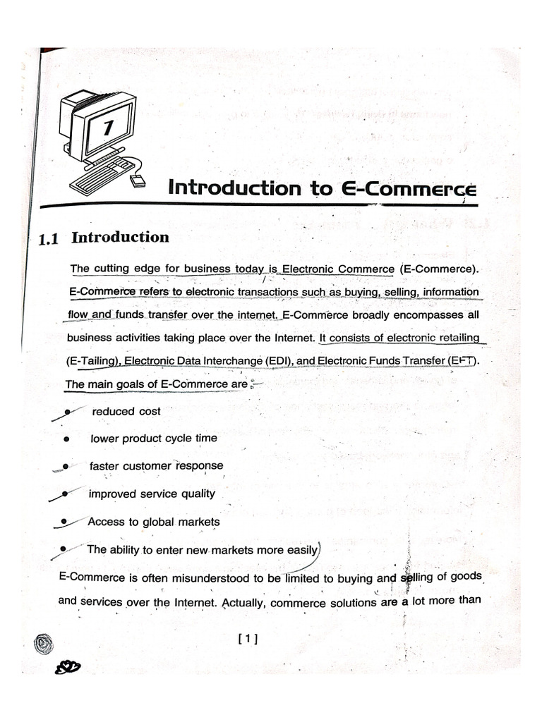 E Commerce CH 1 | PDF