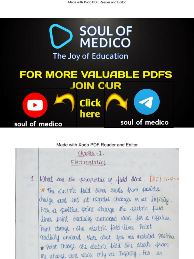 Electrostatic Derivation Note | PDF