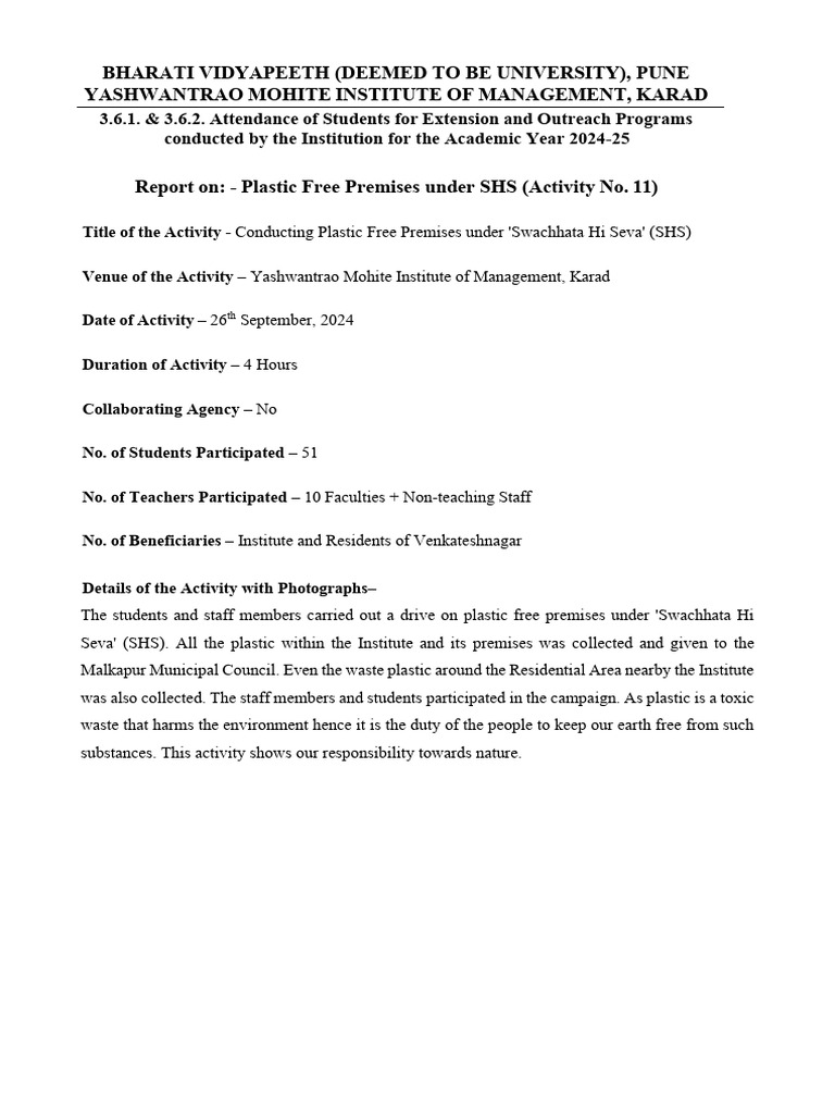 3.6.1 Detailed Activity Report of Extension and Outreach Programs (2024 ...