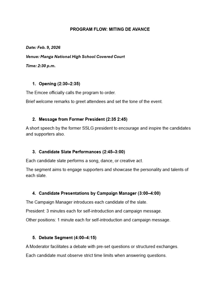 Program Flowmiting de Avance | PDF