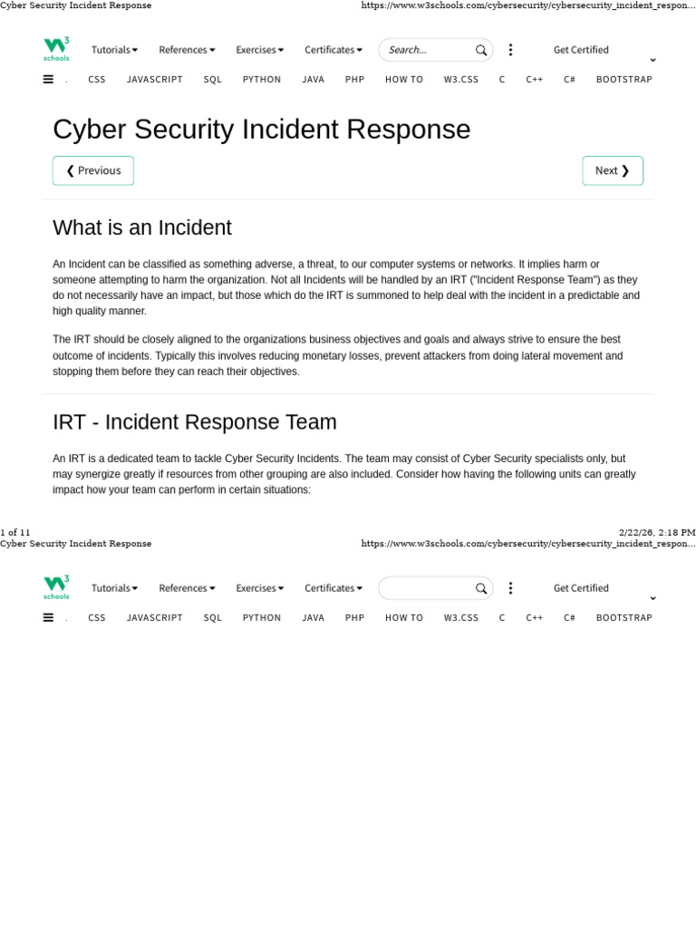 Cyber Security Incident Response | PDF | Bootstrap (Front End Framework ...