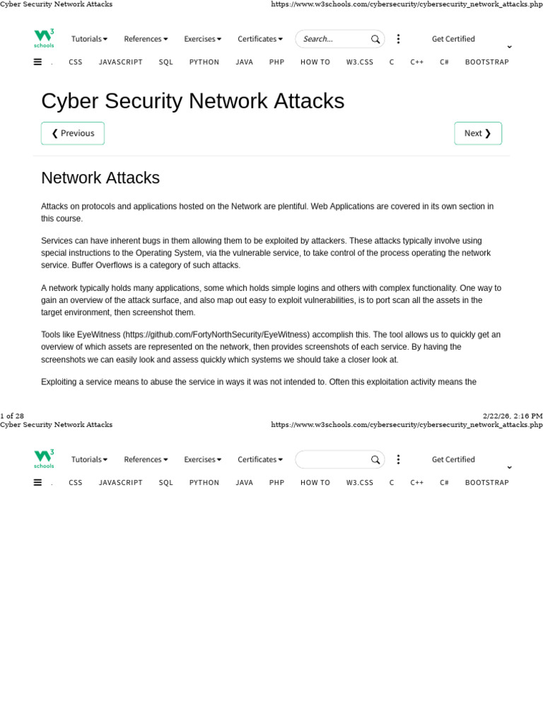 Cyber Security Network Attacks | PDF | Bootstrap (Front End Framework ...