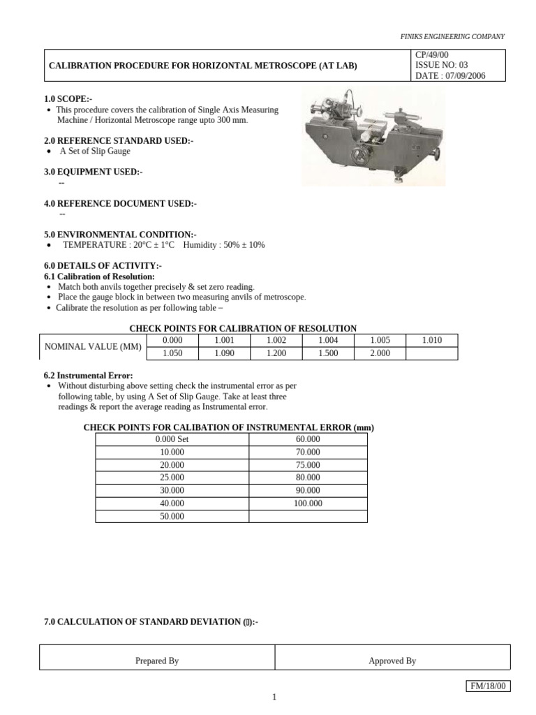Cp-49 at Labl Horizontal Metro | PDF | Calibration