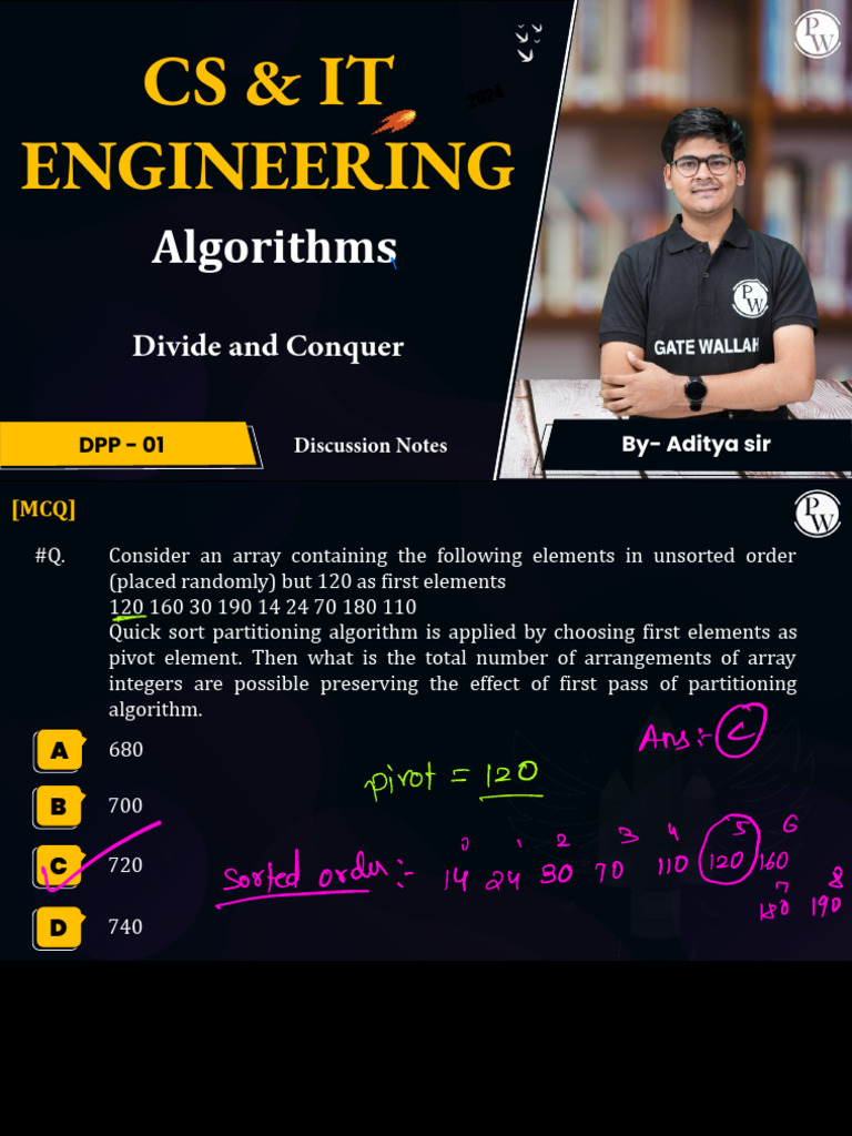 Divide and Conquer - DPP 01 Discussion Notes | PDF | Mathematics ...