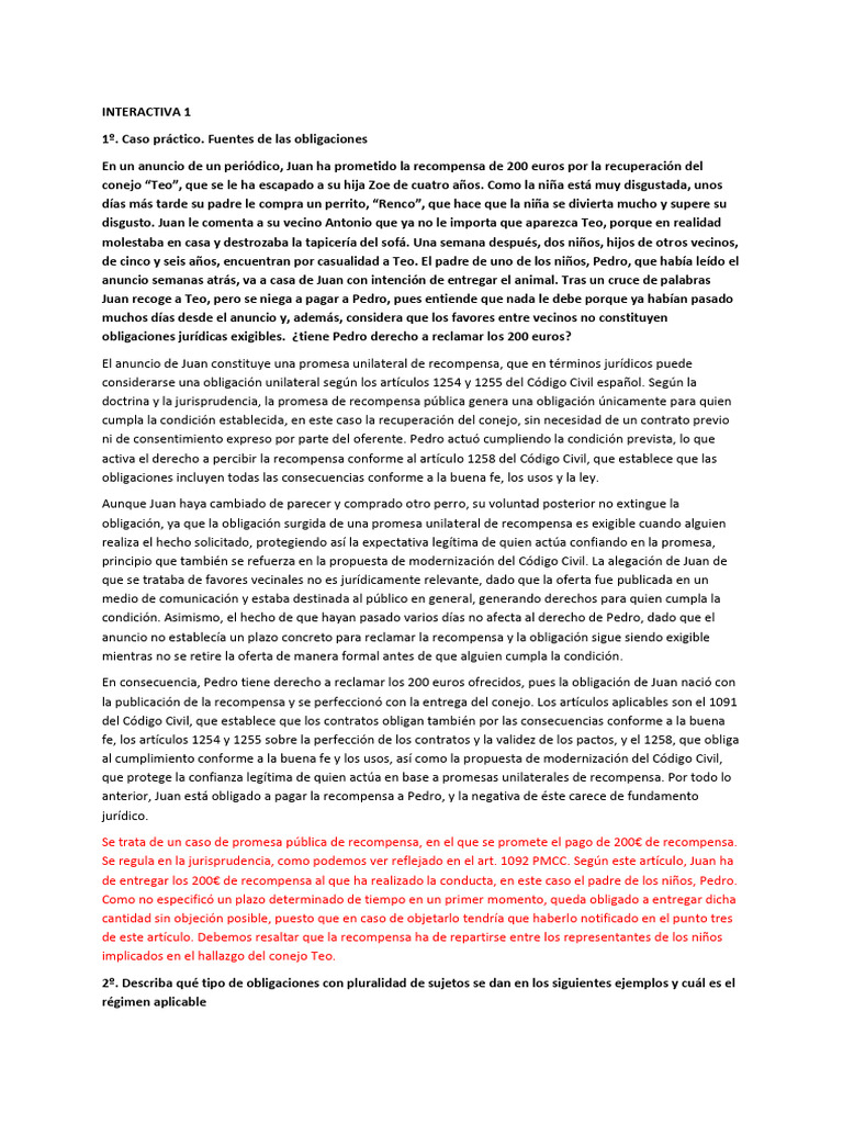 Interactivas Obli | PDF | Pagos | Subrogación