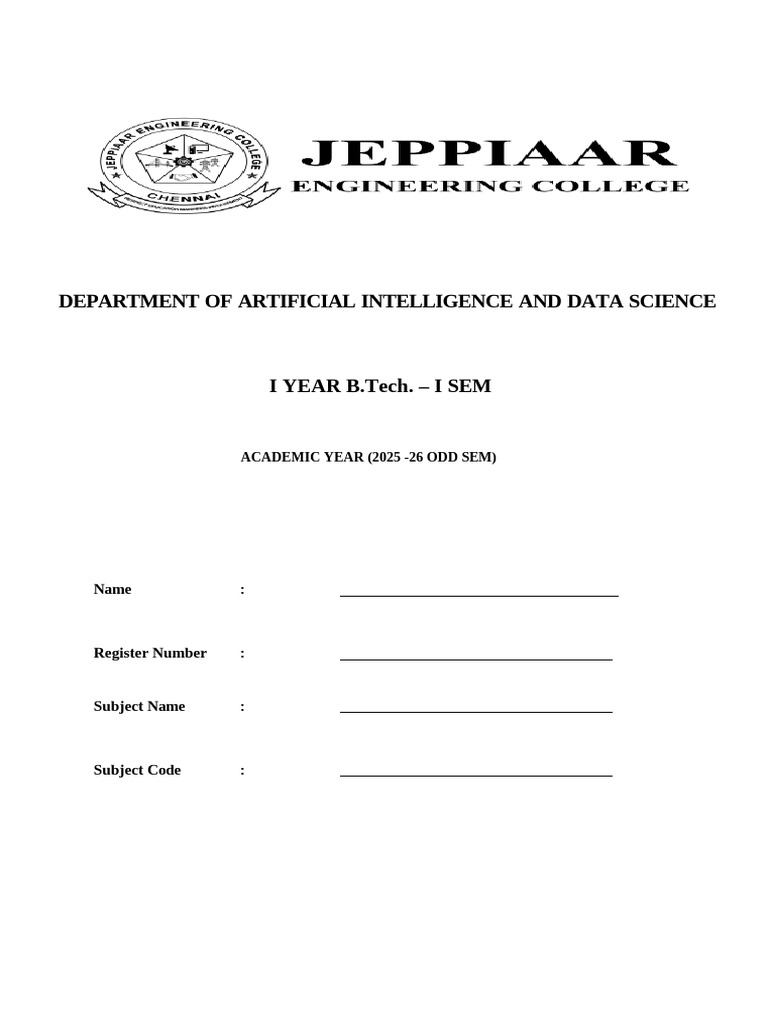 Lab Record For Essentials of Computing | PDF | Spreadsheet | Engineering