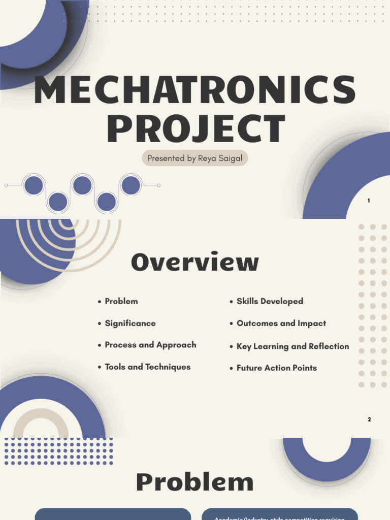 Mechatronics Project 2025 | PDF | Robot | Robotics
