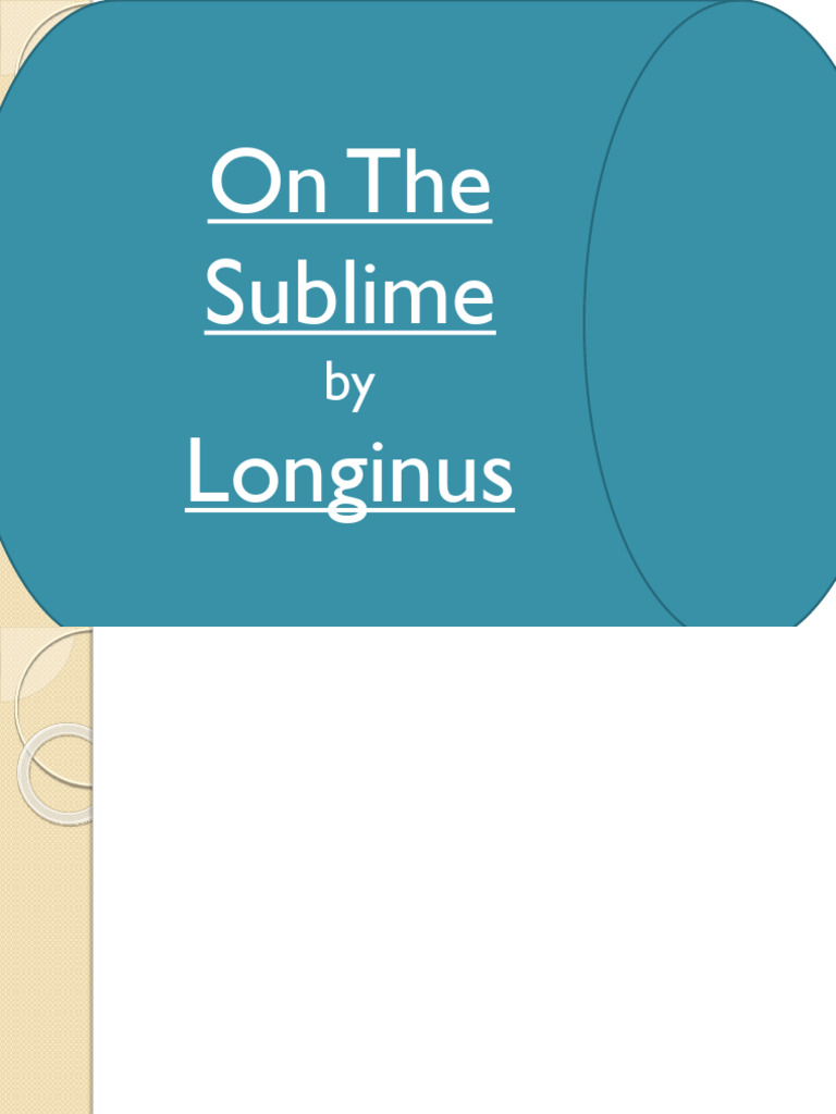 Longinus | PDF