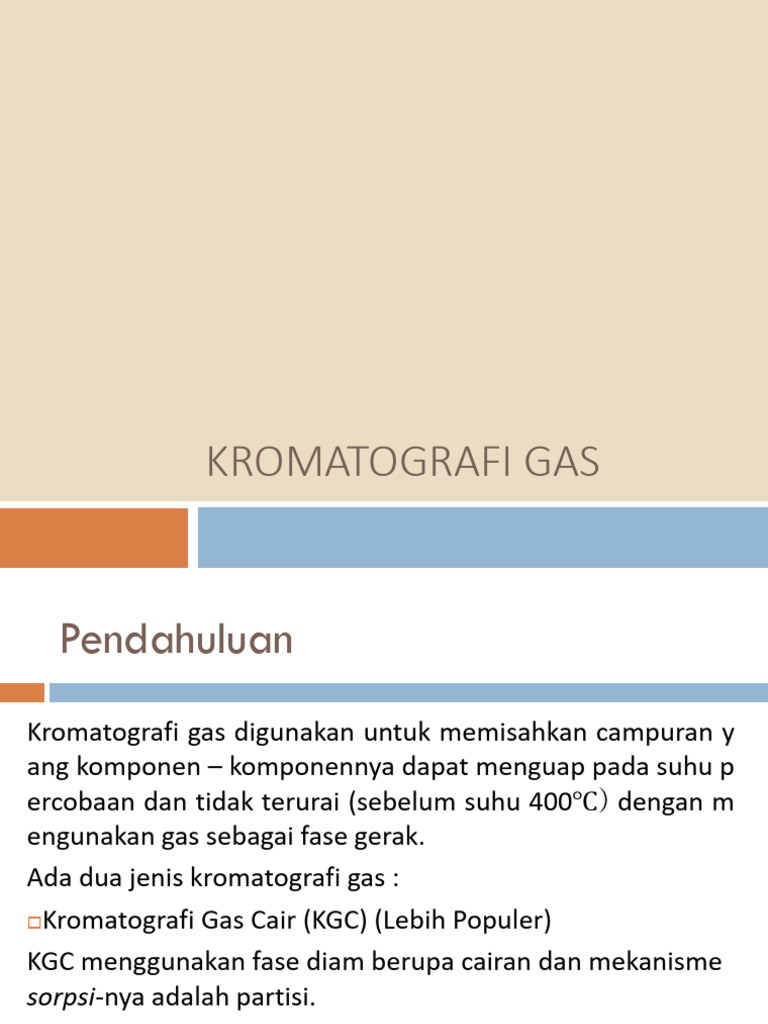 Kromatografi Gas | PDF