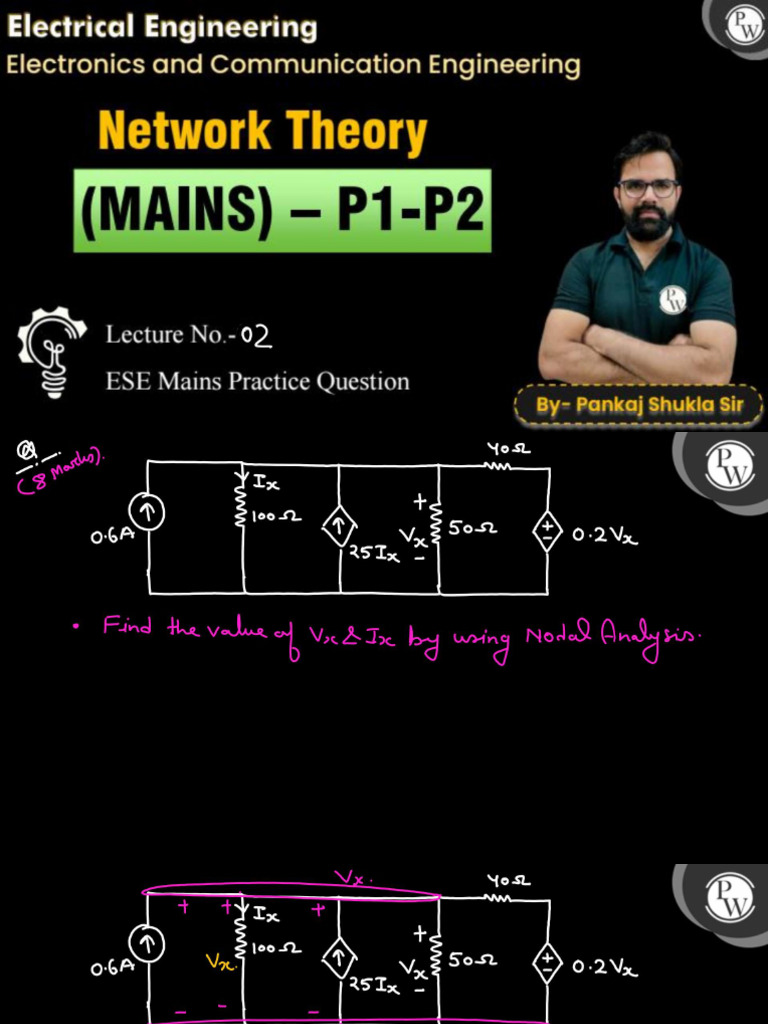 (Network Theory) Network Theory 02 Class Notes | PDF