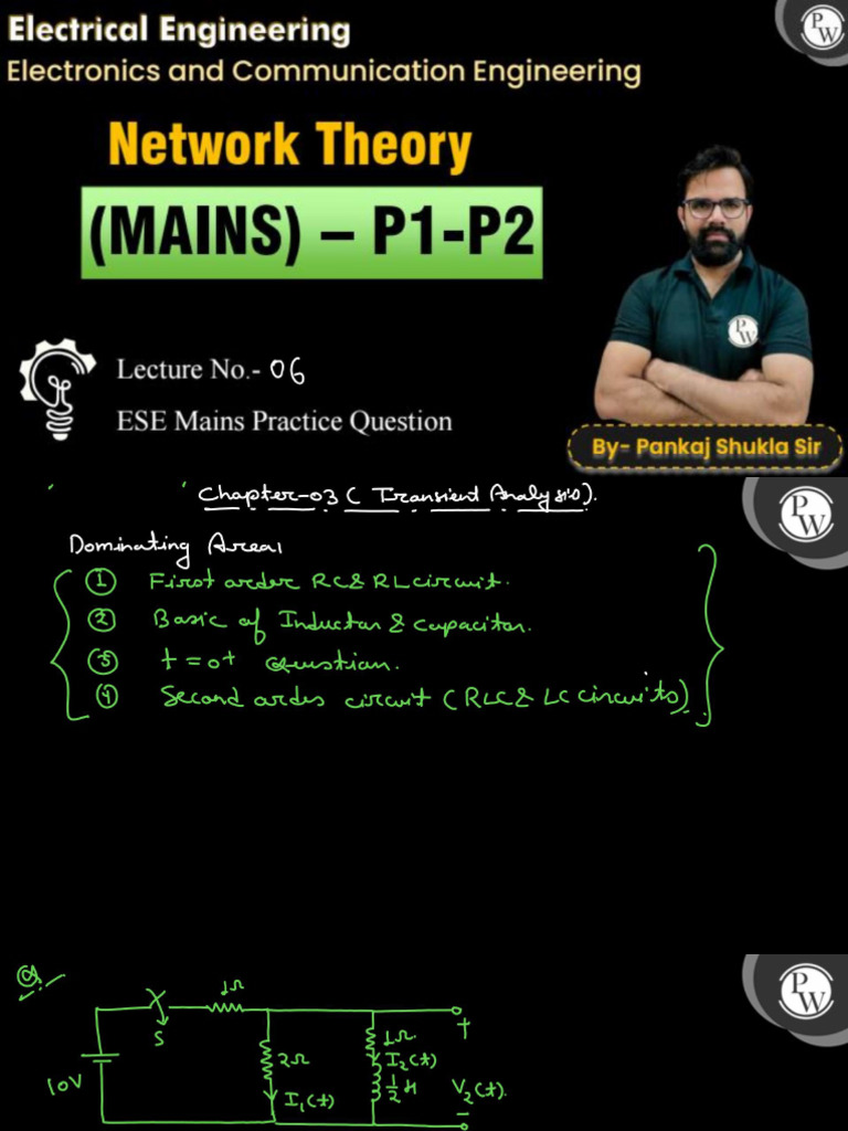 (Network Theory) Network Theory 06 Class Notes | PDF