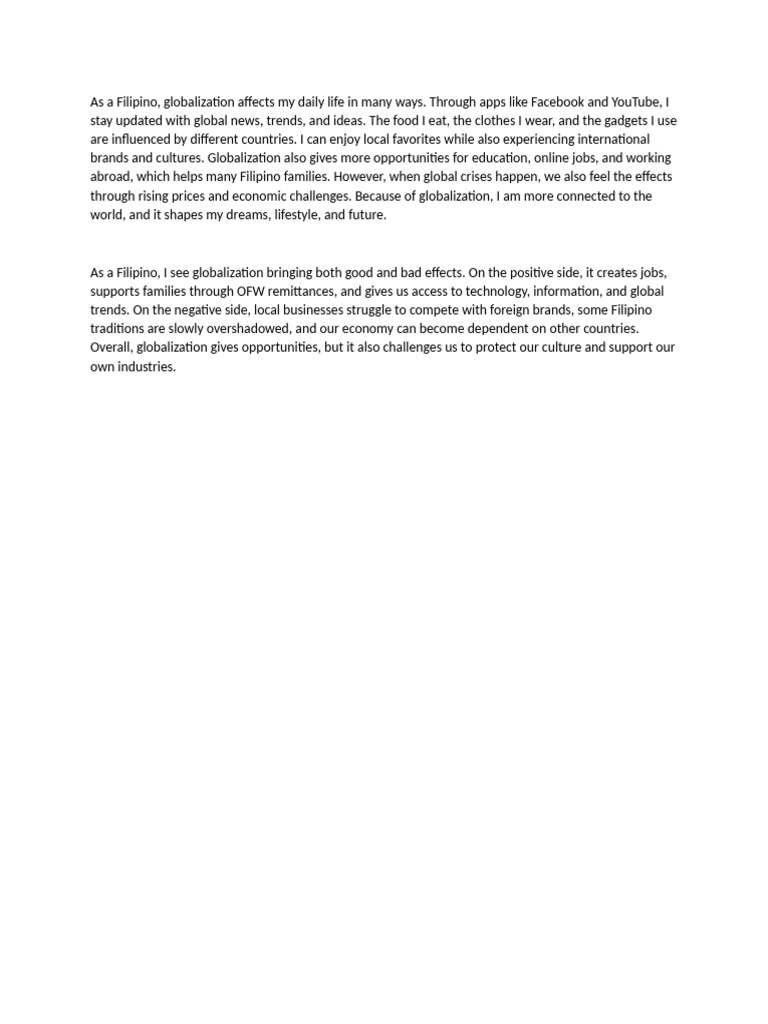 As A Filipino | PDF