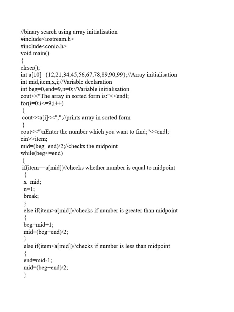 Binary Search | PDF
