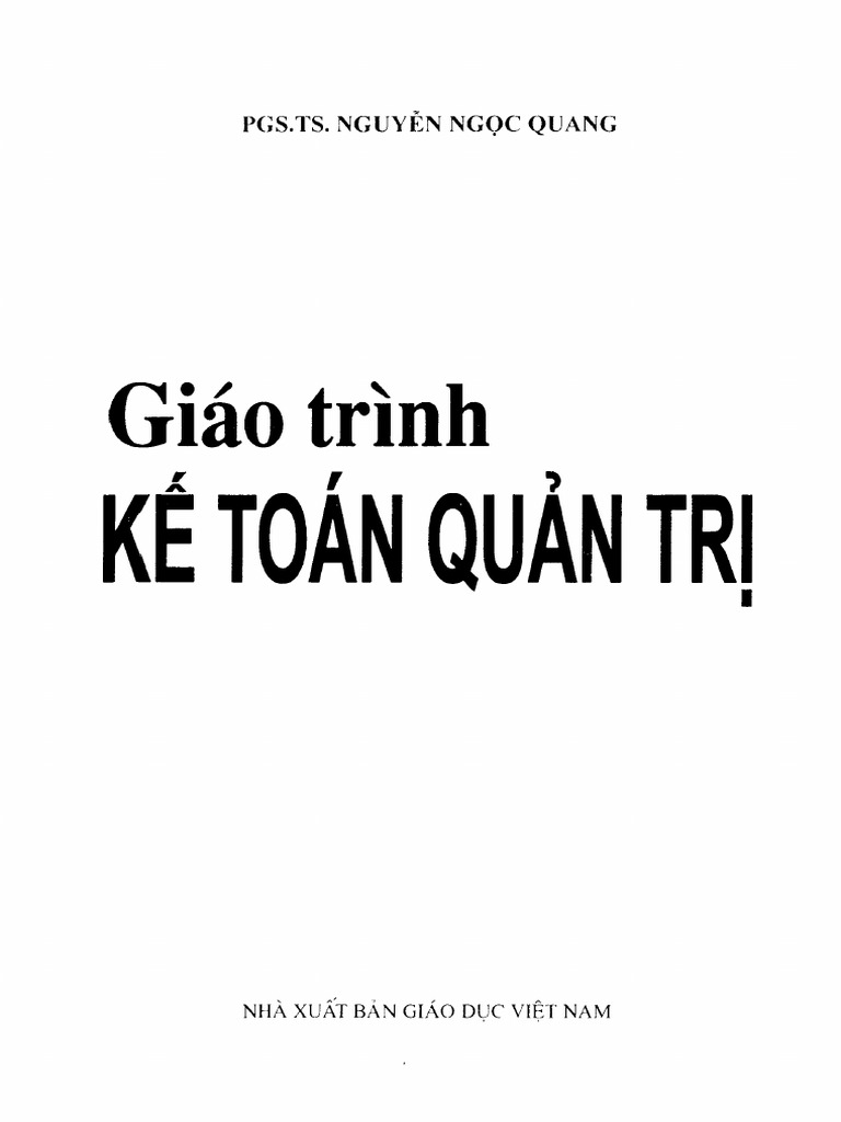 Sách KTQT - 1 | PDF