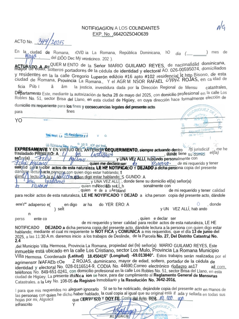 Notificacion A Los Colindante | PDF