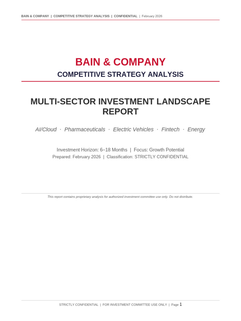 Bain Multi Sector Analysis Feb2026 | PDF | Visa Inc. | Master Card