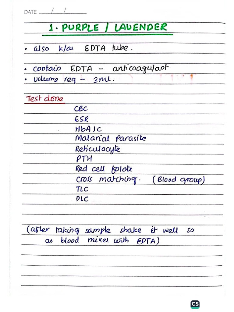 Blood Collection Tube | PDF