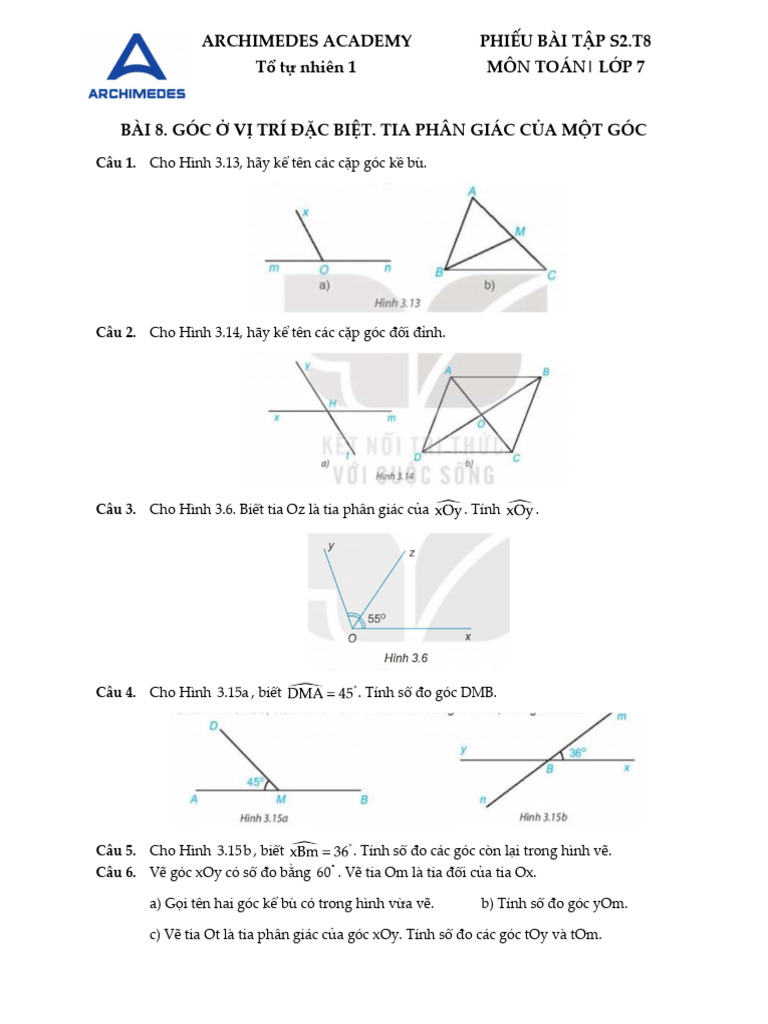 Goc o Vi Tri Dac Biet | PDF