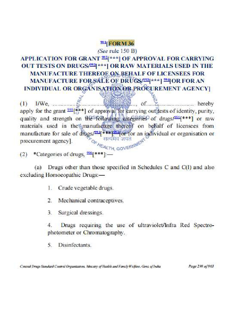 Cos Form 36 | PDF