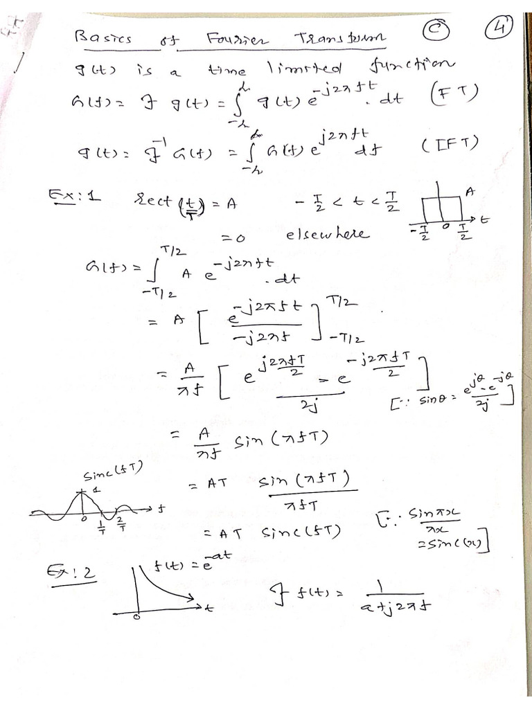 Basics of Fourier Transform | PDF