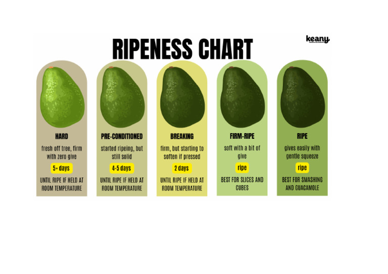 Avocado Ripening Colour Chart | PDF