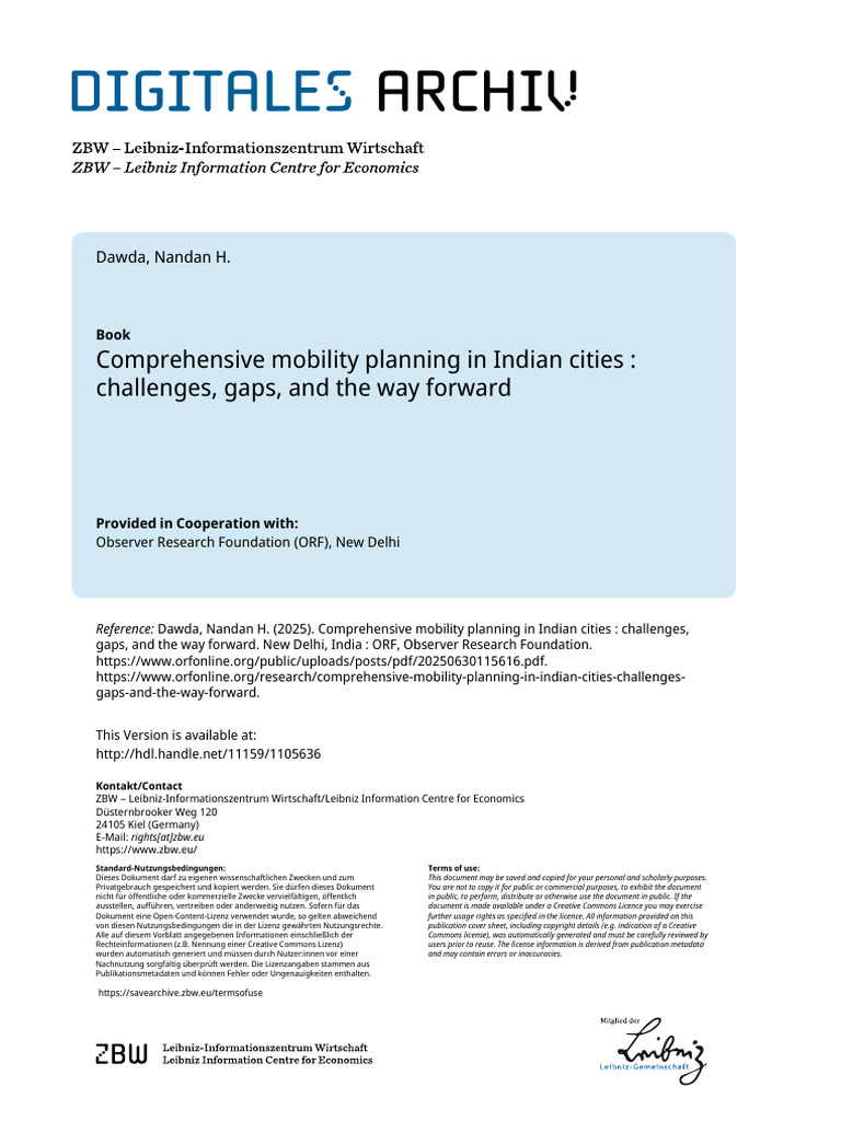 Challenges, Gaps and Way Forward | PDF | Transport | Urban Planning
