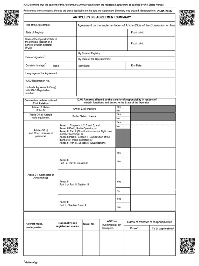 9061-Certificate28 01 2026 | PDF | Transport | Aircraft