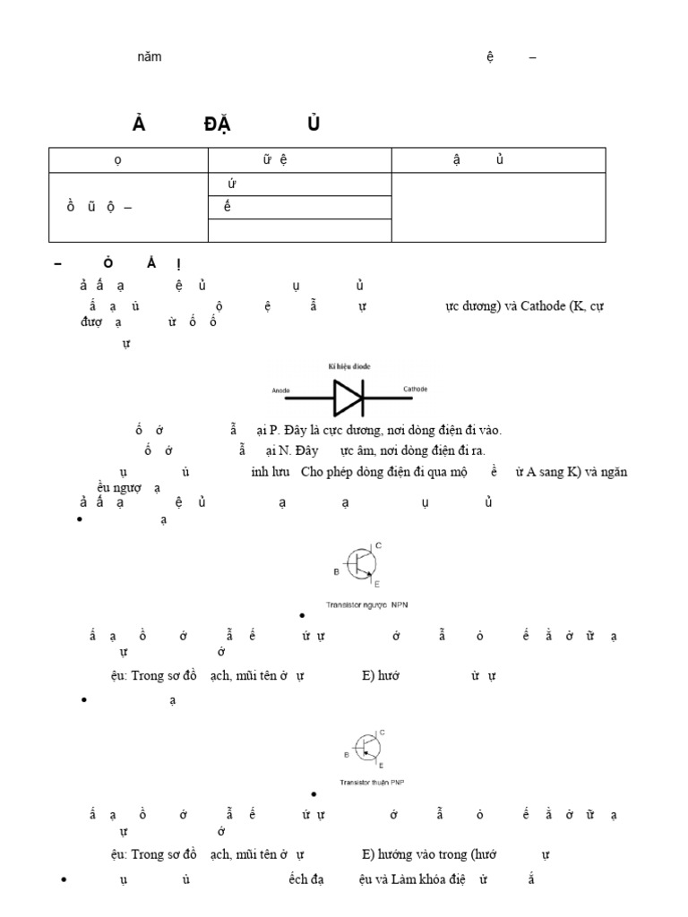 BC THÍ NGHIỆM Diode - Transistor | PDF
