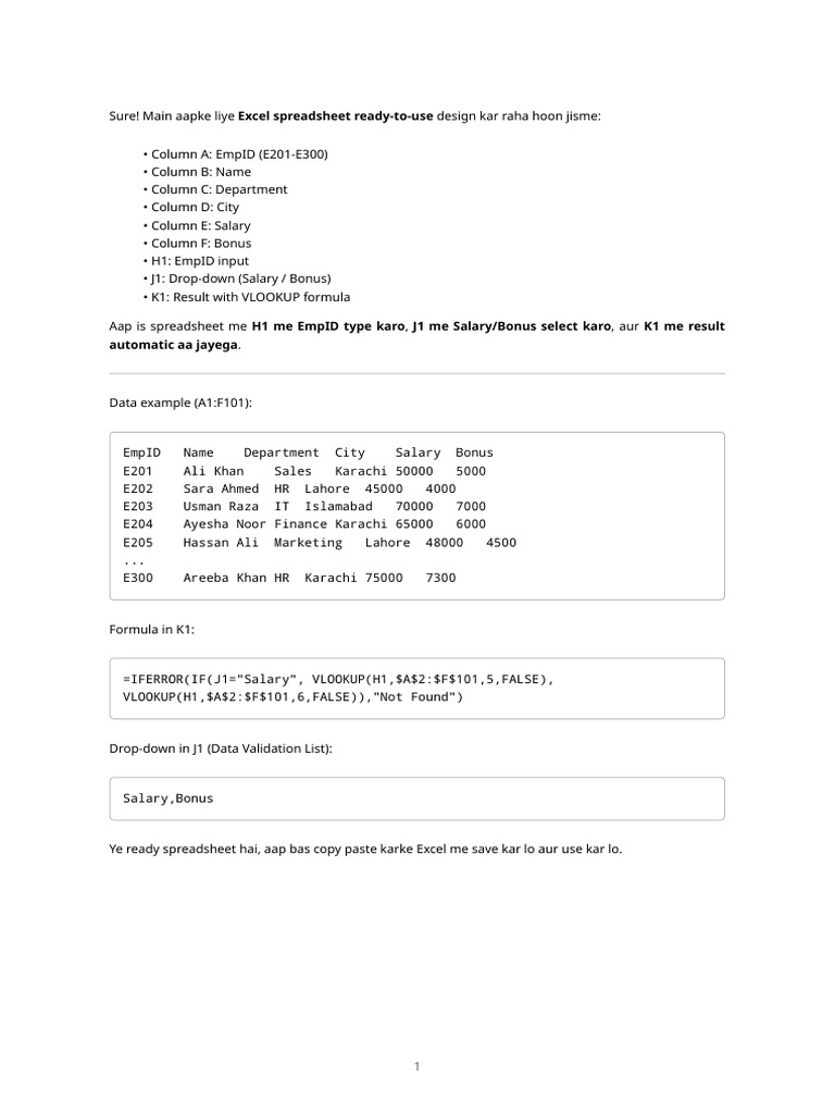 Vlookup Practice Excel | PDF