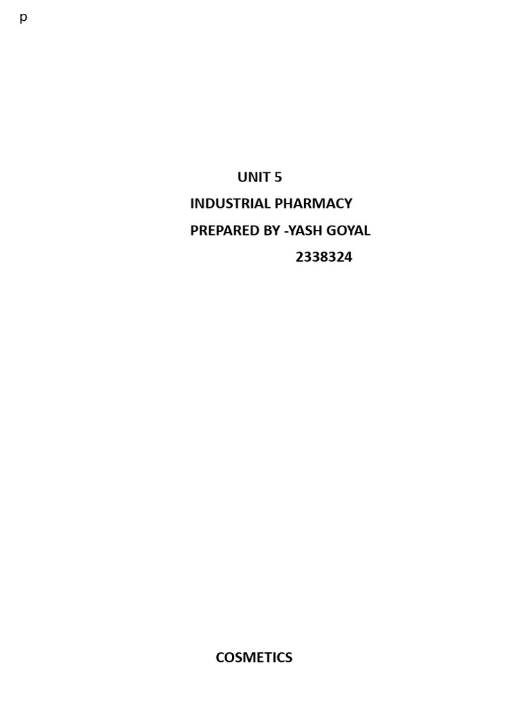 Industrial Yash Notes Unit 5 | PDF | Propellant | Surfactant