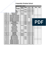 Basketball Schedule 2012