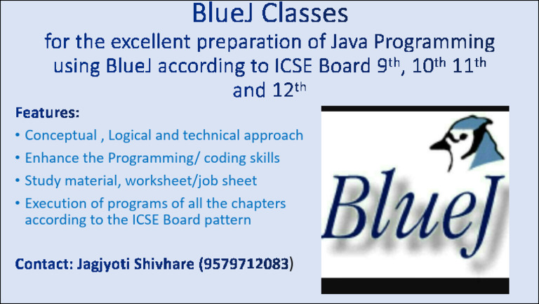 Bluej Classes Poster | PDF