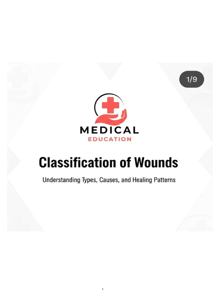 Classification of Wound | PDF