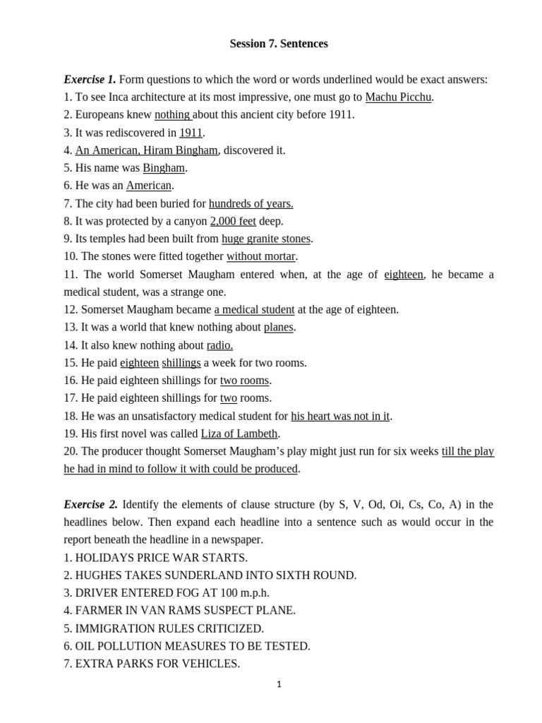 Ex Sentences - St's | PDF | Chinese Cuisine | Syntax