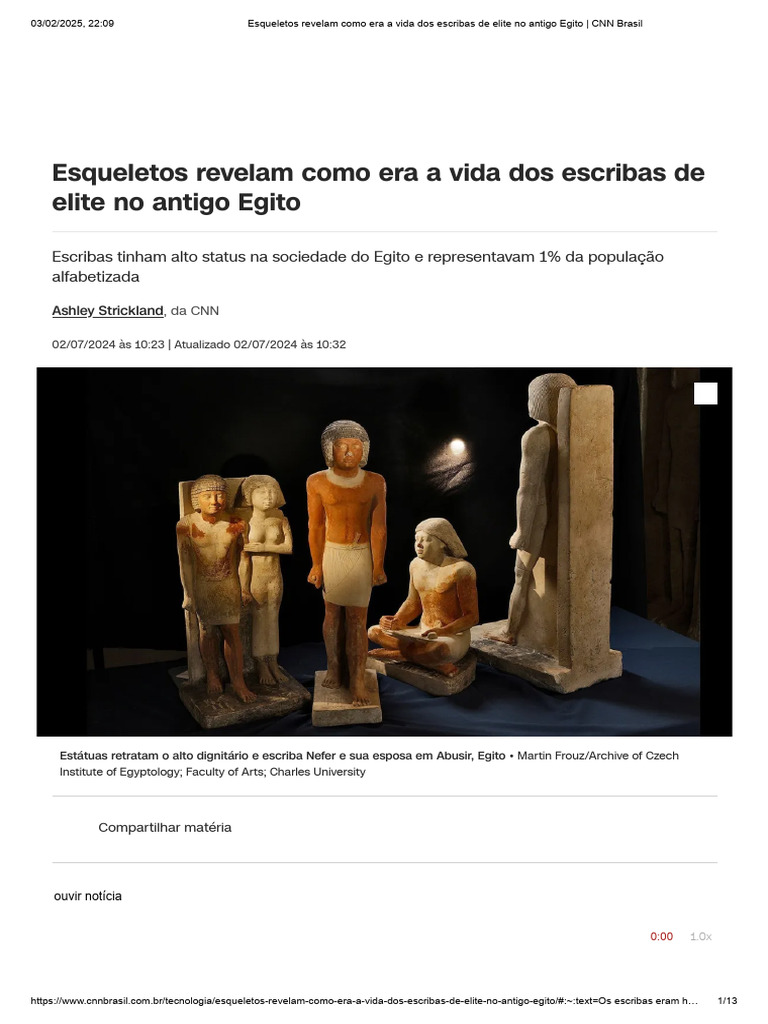 Esqueletos Revelam Como Era a Vida Dos Escribas de Elite No Antigo ...