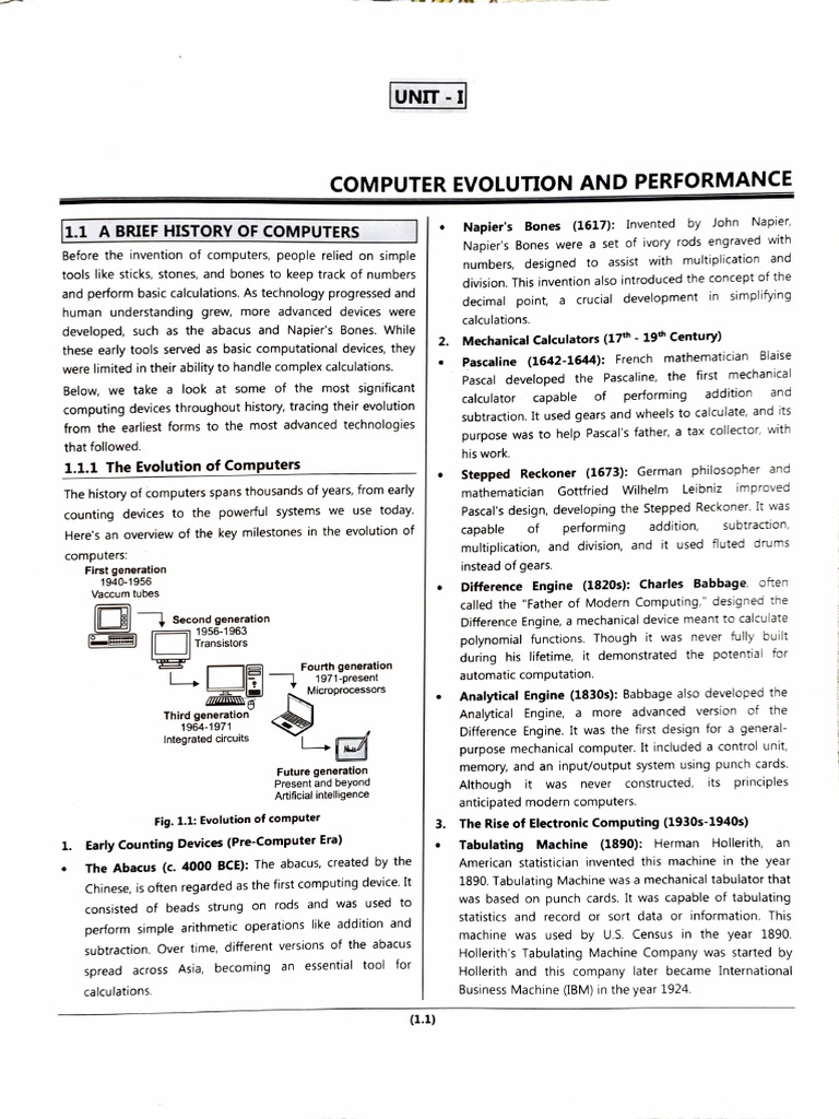 COA&MP Unit 1 Notes | PDF