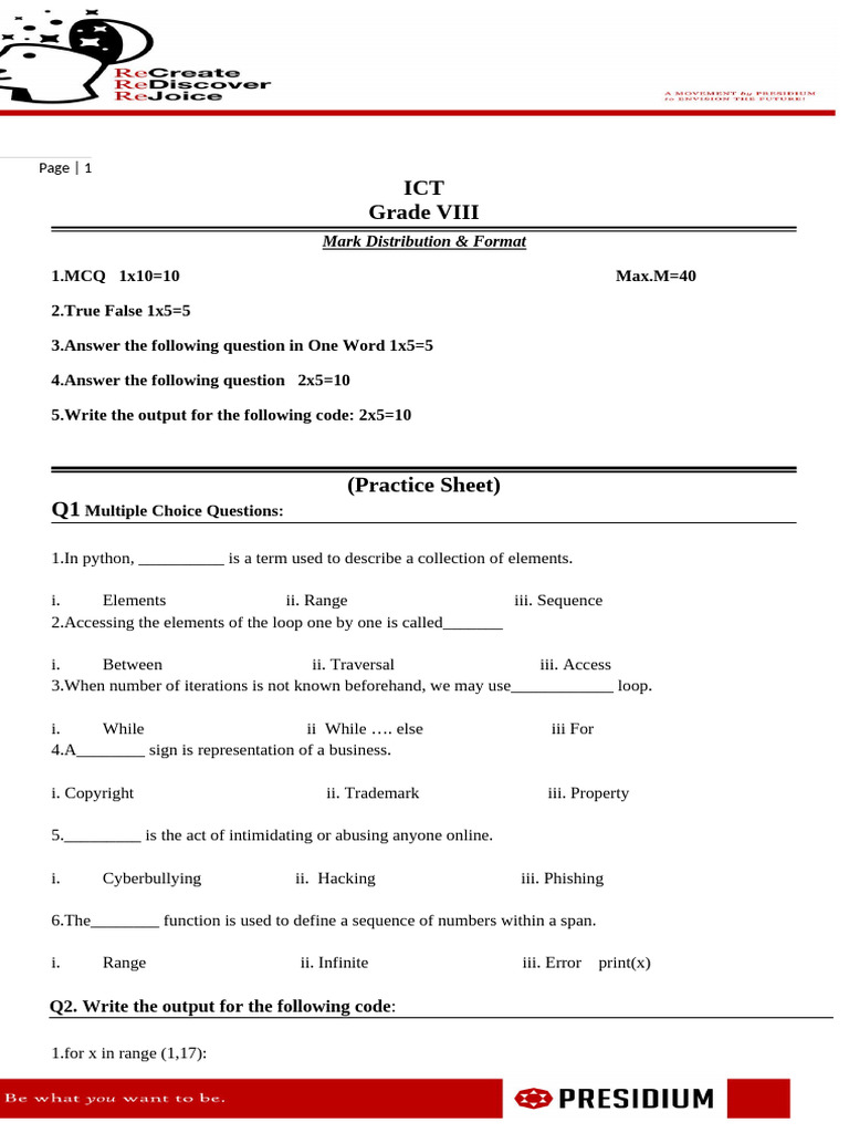 Class 8th ICT Notes Lesson 5,6 | PDF