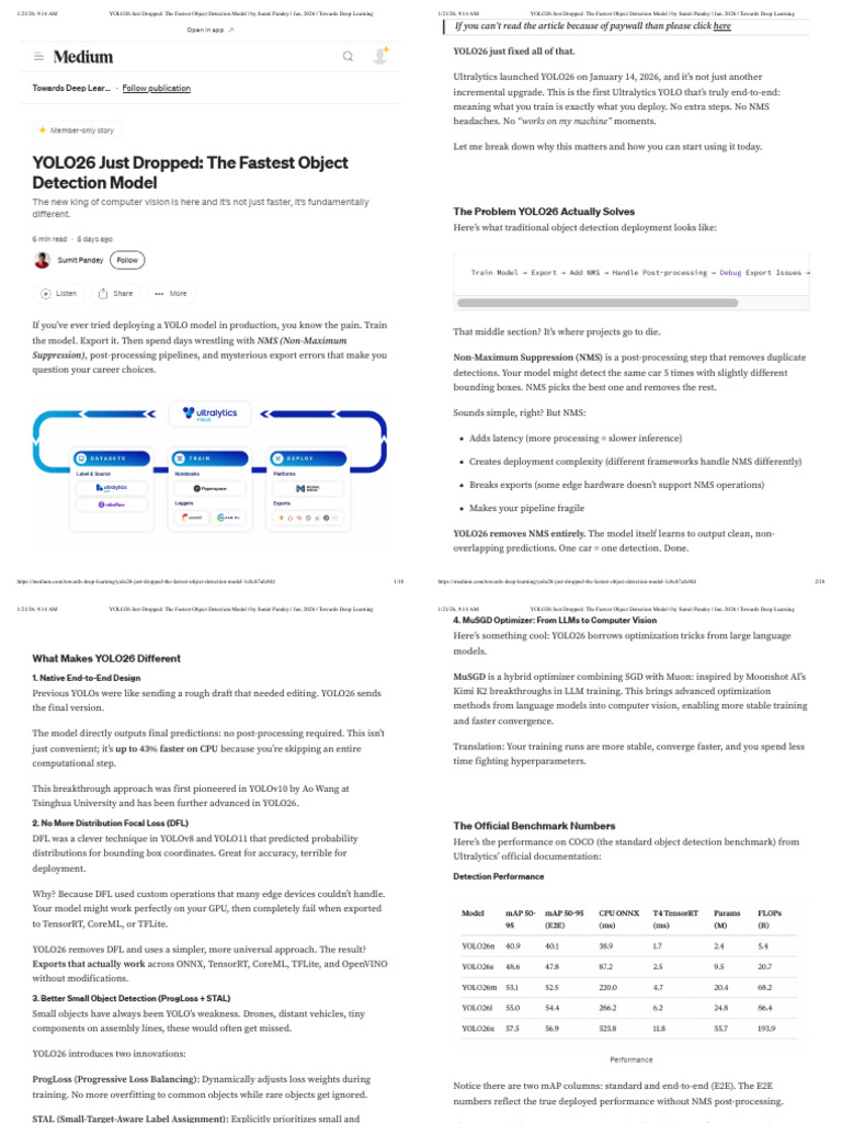 YOLO26 Just Dropped - The Fastest Object Detection Model - by Sumit ...